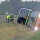 Autobús Flixbus volcó en Alemania dejando más de 20 heridos