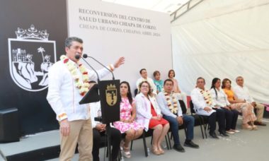 Inaugura Gobernador Reconversion Del Centro De Salud Urbano En Chiapa De Corzo 696x464